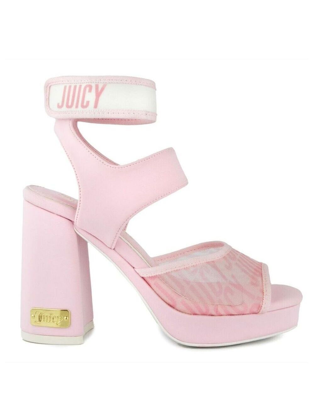 JUICY COUTURE PINK PLATFORM OPEN TOE DRESS SANDALS SIZE 8 9 10